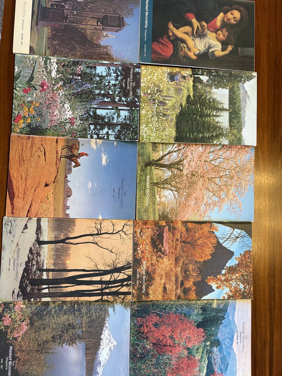 Vintage 1960’s Relief Society Magazines Mid Century, great for framing articles,ads, art. Mormon LDS Mid Century