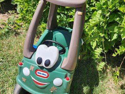 Little Tikes Camouflage Cozy Coupe Ride-On Toy Car for Toddlers - Green/Brown, Excellent Condition
