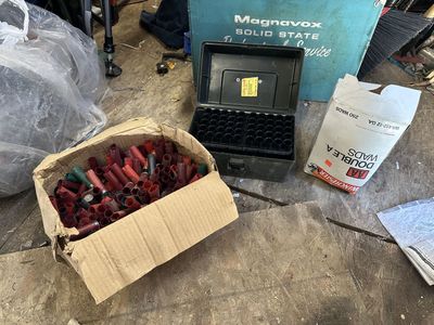 12 Guage Hulls, Wads And Storage Box