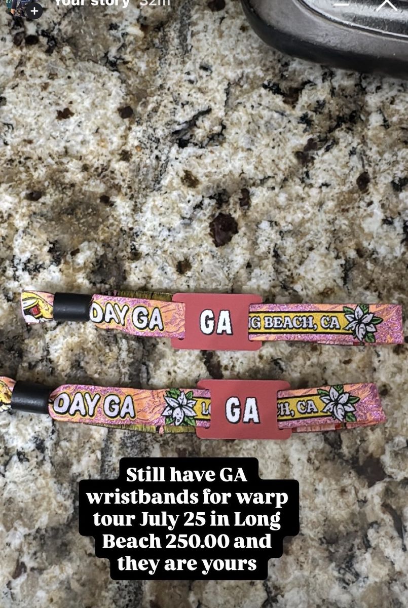 Warp tour tickets