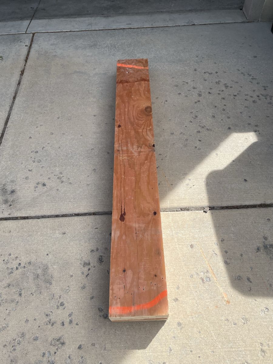 Structural Beam 6 Foot Opening Solid Wood