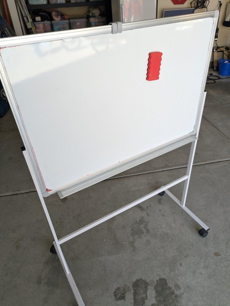 Small whiteboard on Wheels
