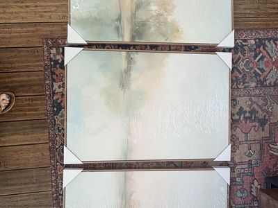 Brand new set of 3 Framed art 36x24 each piece