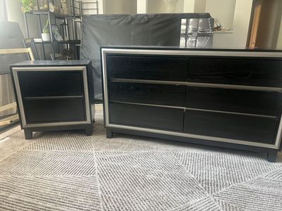 Black Dresser And Nightstand