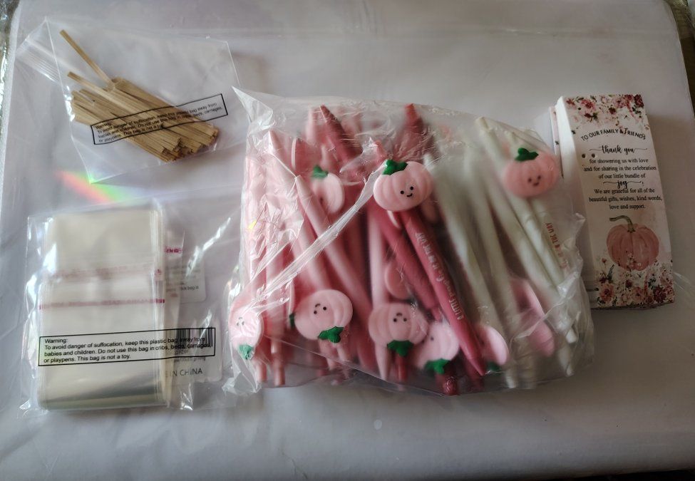 54 Sets Pink Gender Reveal Decorations Bulk a Litt