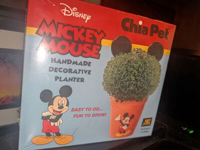 2014 Disney Mickey Mouse Chia Pet Decorative Pottery Planter New Sealed