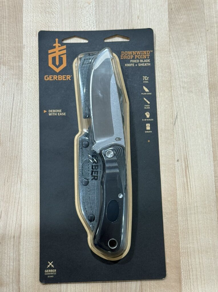 Gerber Downwind Drop Point Fixed Blade Knife