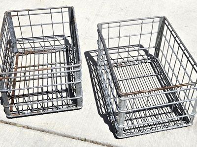 Milk Crates - Vintage Metal