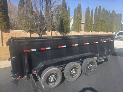 2021 iron bull triple axle dump trailer