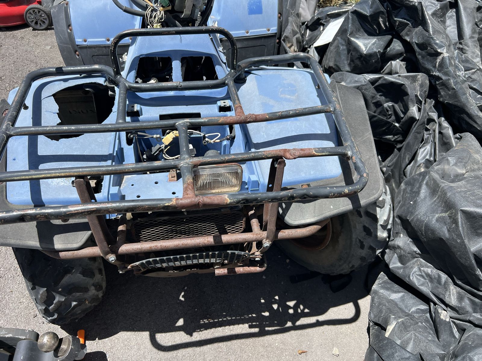 Used ATV - Parts or Project - Blue, needs repair/restoration