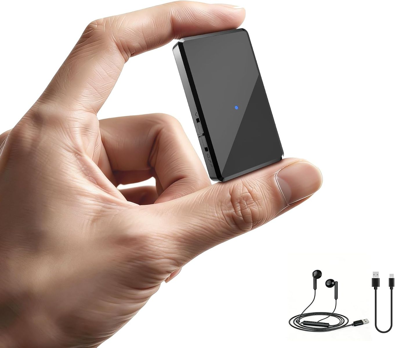 NEW Mini Voice Recorder - Crystal Clear Audio Recording Device with AI Triple Noise Reduction, One-Key Voice Activated Recorder