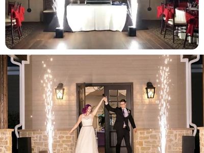 2 cold sparkle machines for parties/weddings