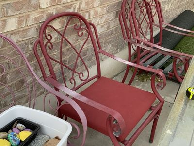 Patio Chairs painted Metal