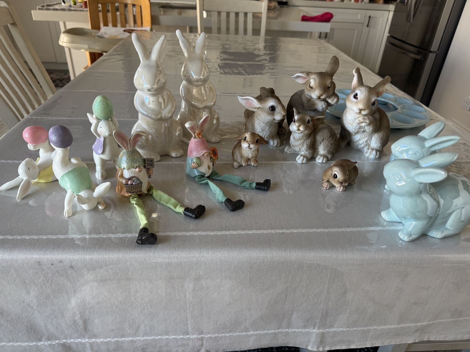 Ceramic Easter Bunnies Lot