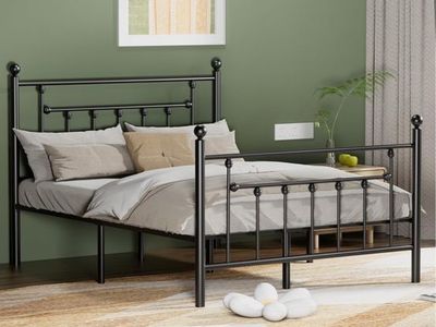 Queen size platform bed frame