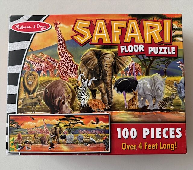 100 Piece Floor Puzzle, African Safari, by Melissa & Doug