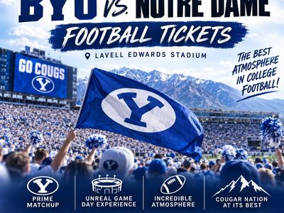 8 tickets BYU vs. Notre Dame Football Aisle Tickets with Seatbacks and parking
