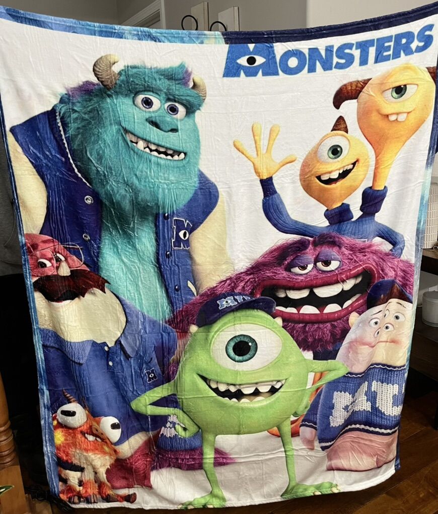 Monsters Inc University Throw Blanket