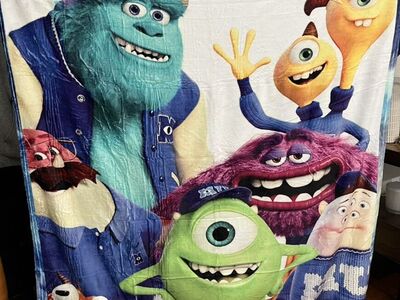 Monsters Inc University Throw Blanket