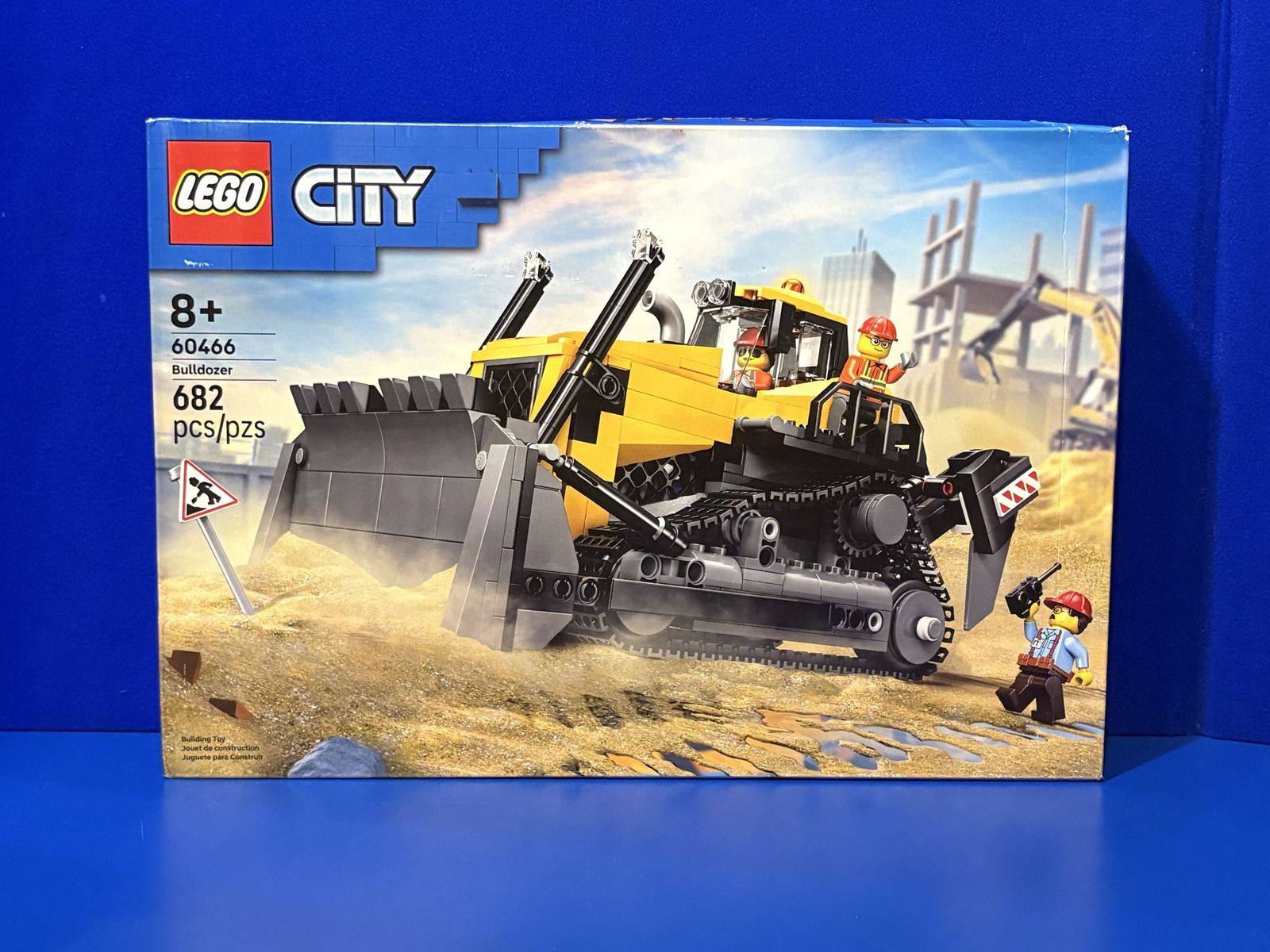 LEGO City 60466 Bulldozer Building Toy Set - 682 Pieces, Ages 8+