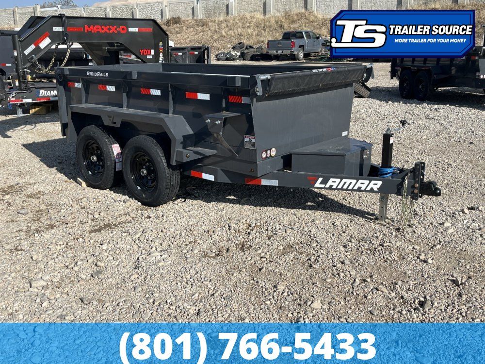 5x10 Lamar DS Dump Trailer - 24" Sides - 10K GVWR -