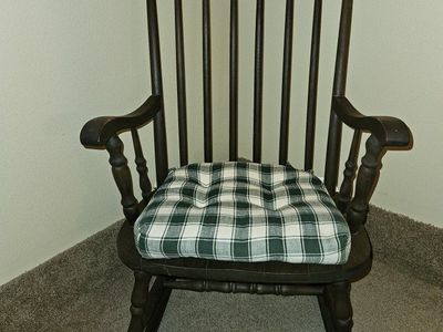 Dark Wood Rocking Chair