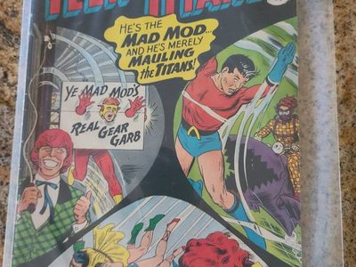Teen Titans #7 DC Comic Book (Feb 1967) - Mad Mod Appearance