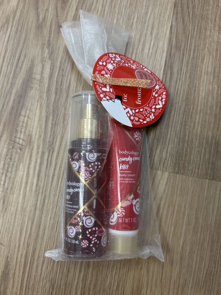 Candy Cane Kiss Body Cream & Fragrance Mist – Holiday Gift Set