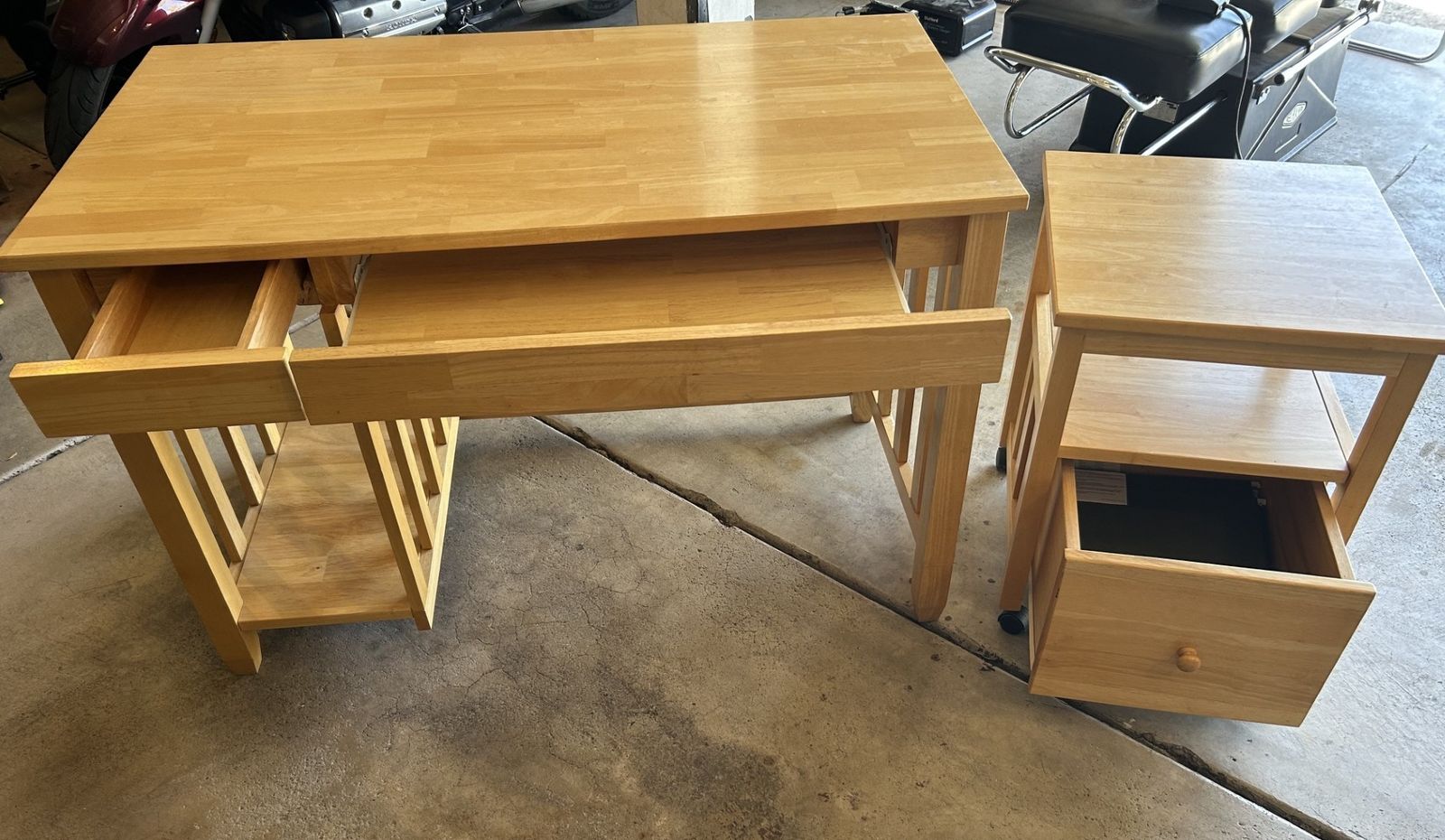 Computer Desk with Printer Stand