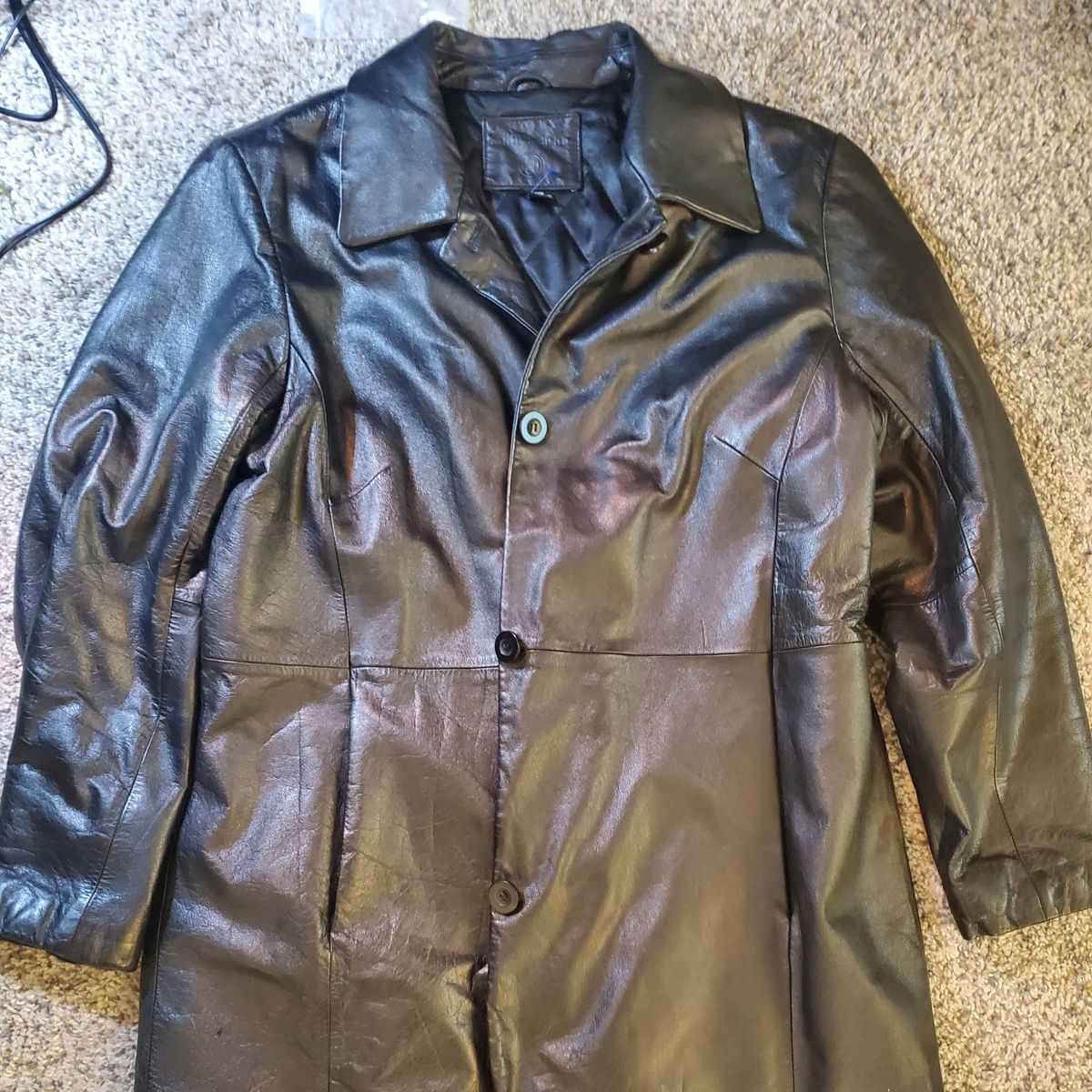 kathy ireland genuine leather jacket large