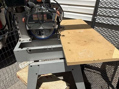 Craftsman 10-inch Radial Arm Saw with Laser Trac and Extra Blades - Power Tool for Woodworking