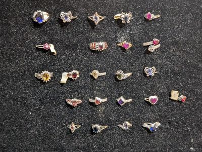 SOLID GOLD RINGS SOLD FOR CURRENT GOLD VALUE PLUS $TEN TO $25 EXTRA DEPENDING ON GEMS