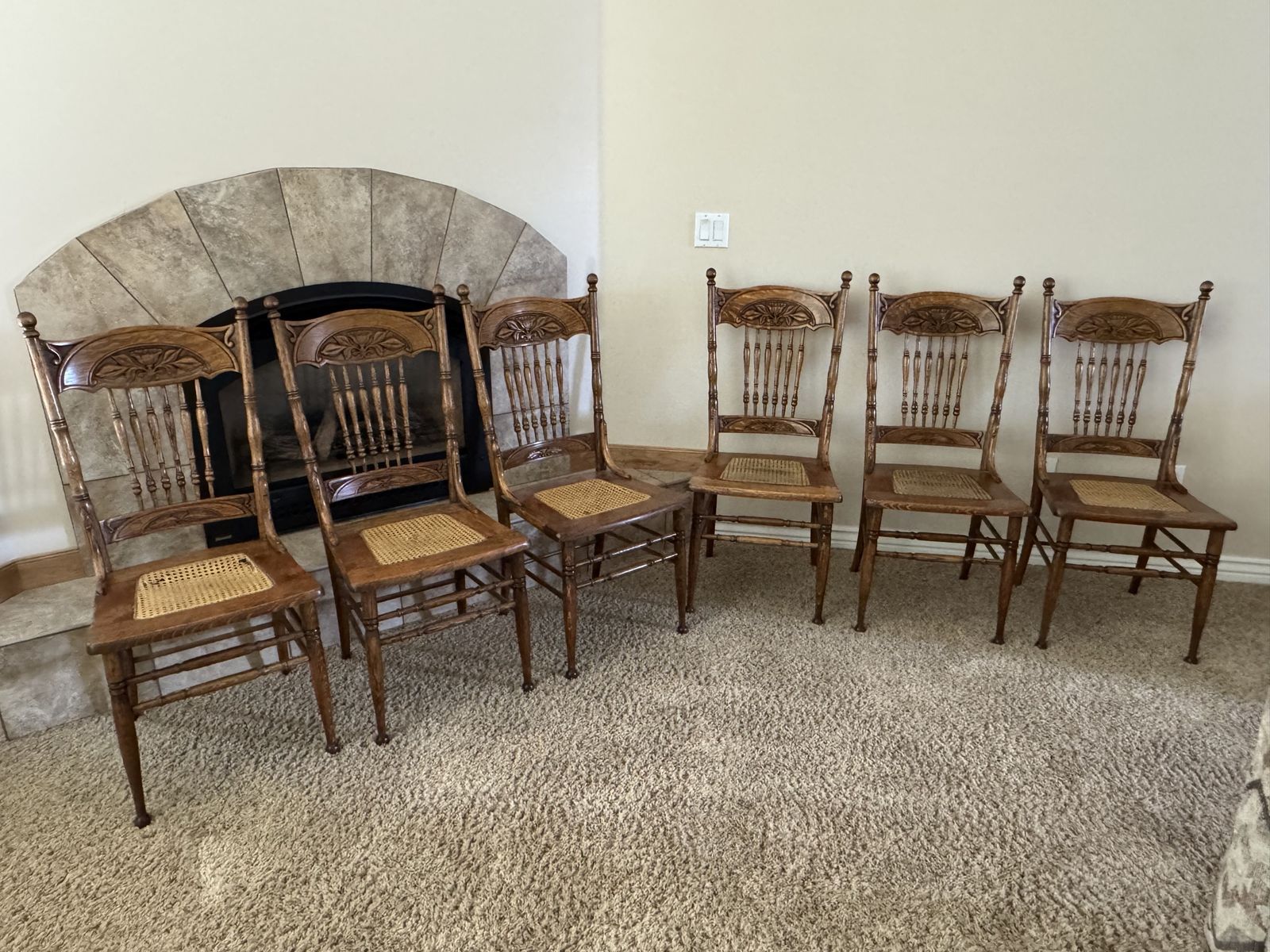 Set of 6 Antique Dining Chairs