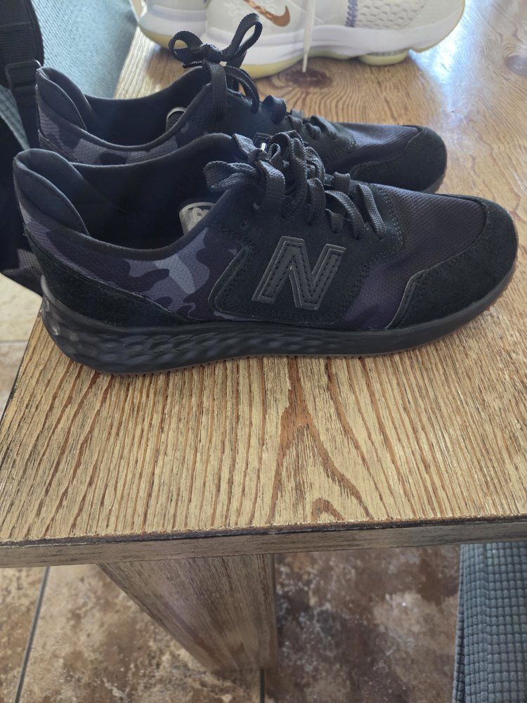 New Balance Fresh Foam X-70 Black Camo Sneakers - Men's Size 7 US