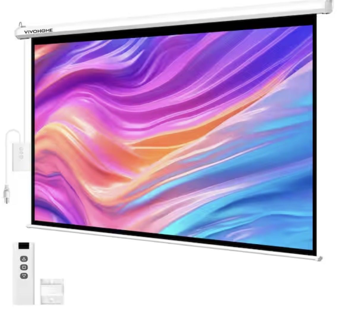 New Vivohome 84 Inch Motorized Projector Screen with Remote