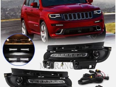Brand New - Jeep Grand Cherokee SRT8 2012-2016 DRL Daytime Running Fog Light Lamp + Cover
