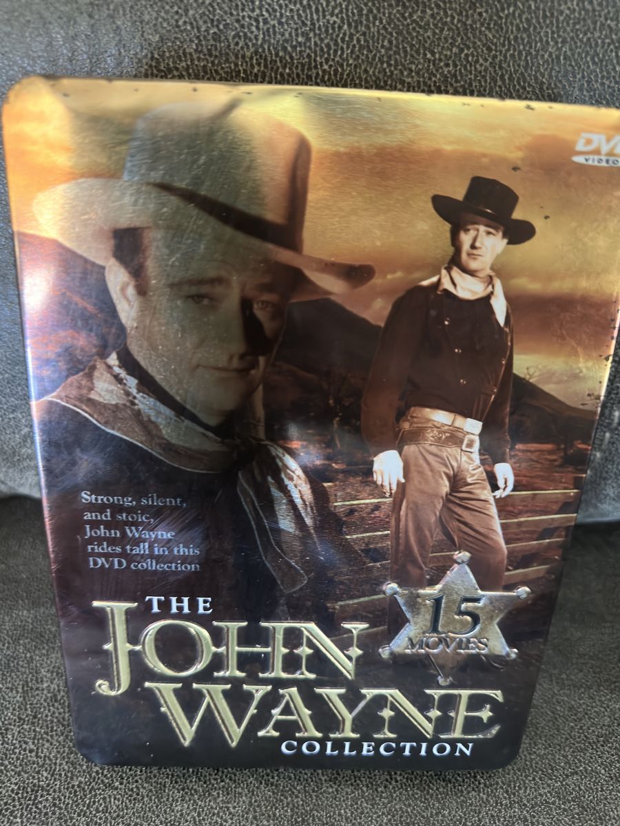 The John Wayne Collection 15 Movies DVD Set - Classic Westerns Tin Case, Deluxe Booklet