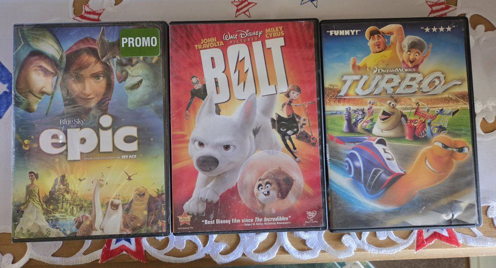 Kid's Animated Movies: Bolt, Epic, Turbo