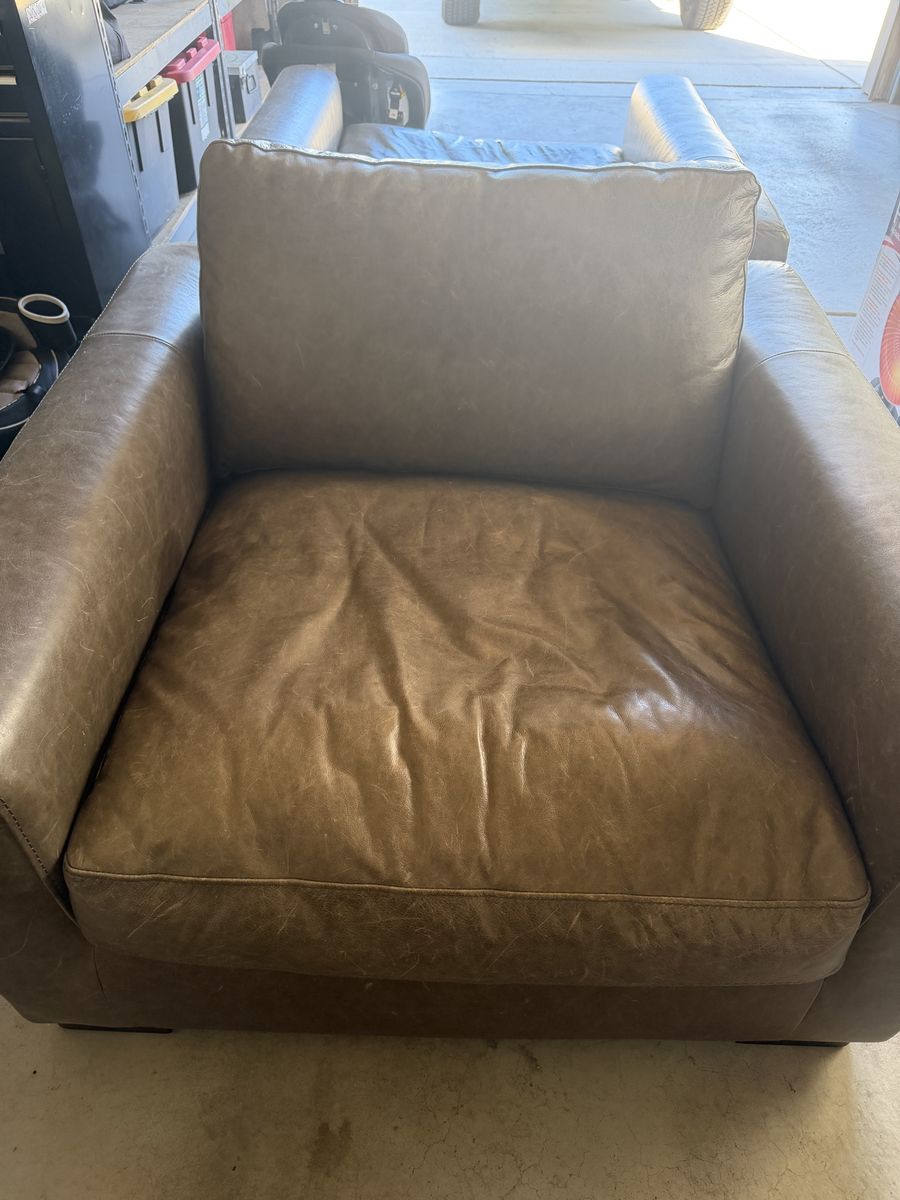Leather Arm Chair X2
