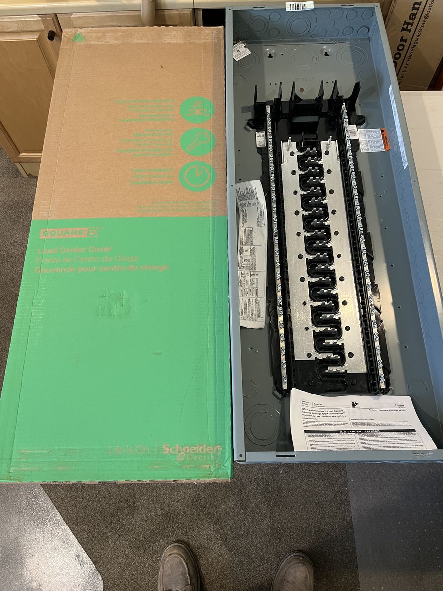 Square D - HOM4080M200PC 200 Amp 40-Space 80-Circuit, NOTE!! *Lacks the Main Circuit breaker, you can get for less than $100