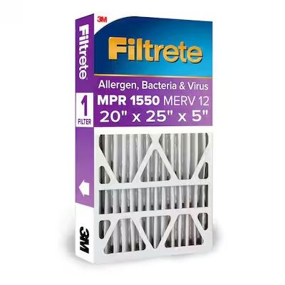 3M Filtrete MPR 1550 MERV 12 Deep Pleat Filters #38994