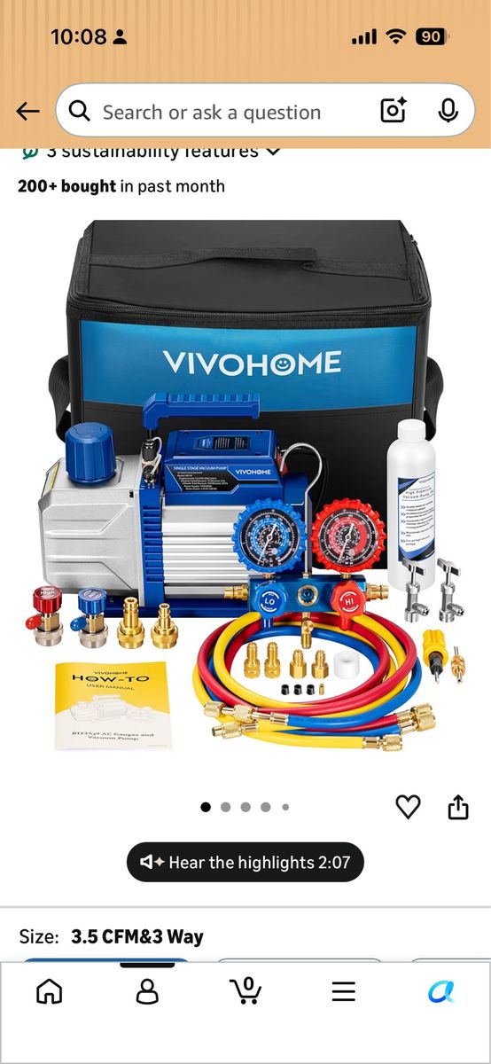 Vivohome Vacuum Pump