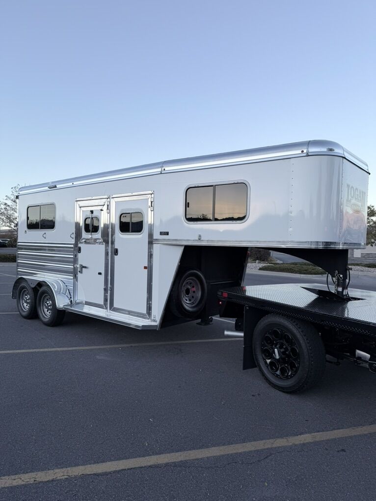 Polished  Logan Coach 2 Horse Trailer
