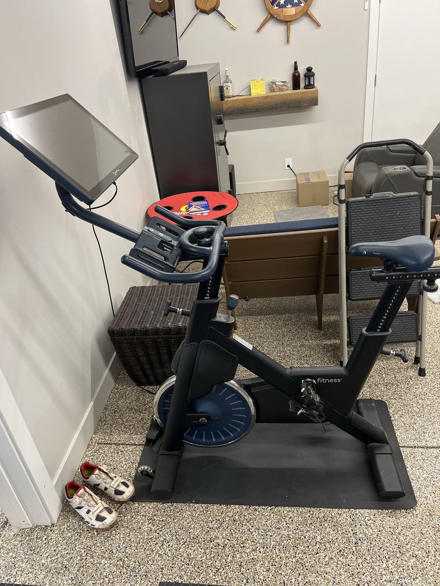 MYX Fitness Stationary Exercise Bike with Touchscreen Monitor