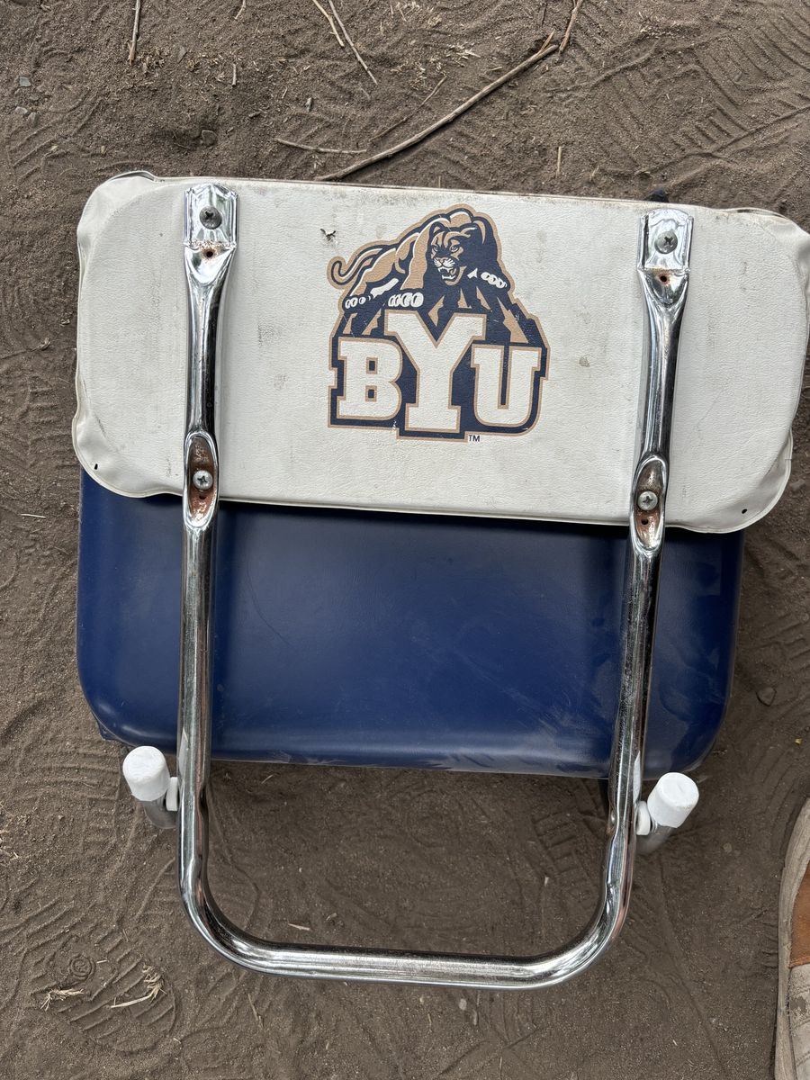 Vintage BYU Cougars Football Stadium Chair Seat Cushion