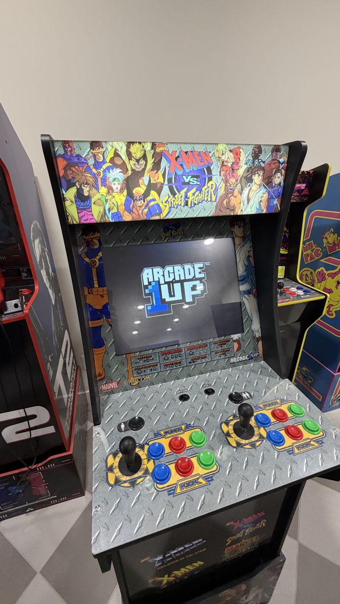 Arcade1Up X-Men vs. Street Fighter Arcade Cabinet with Riser
