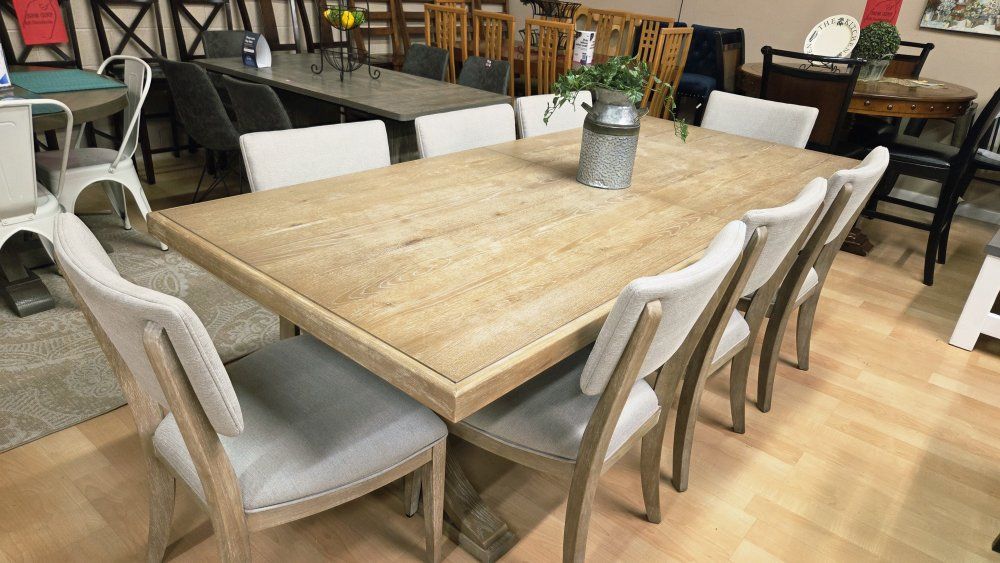 🪑Mercer 9-Piece  90"-108" Dining Table Set