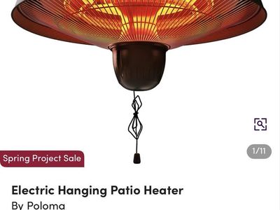 Half Dome Plug-in Electric Patio Heater (3 Left)