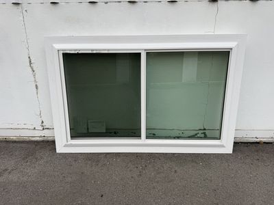 5ft X 3ft White Vinyl Dual Slider