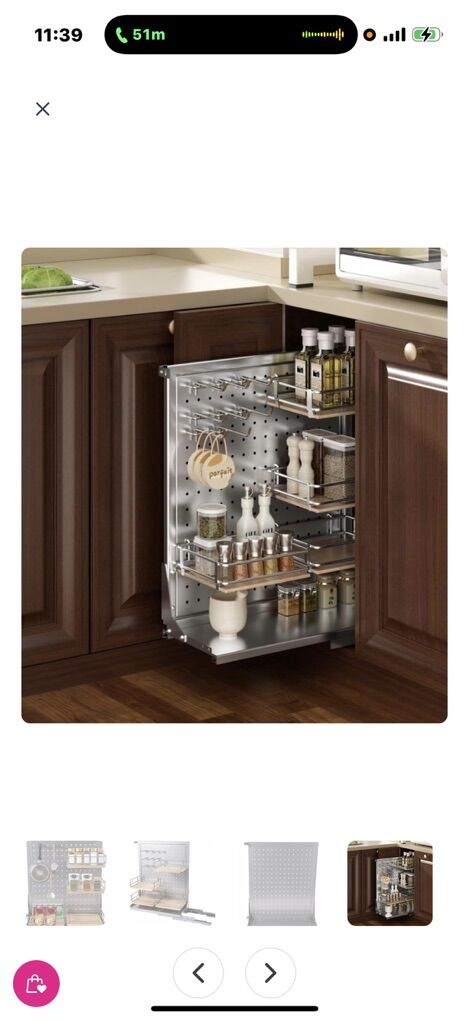 Dindo Blind Corner Cabinet Pull Out Shelves